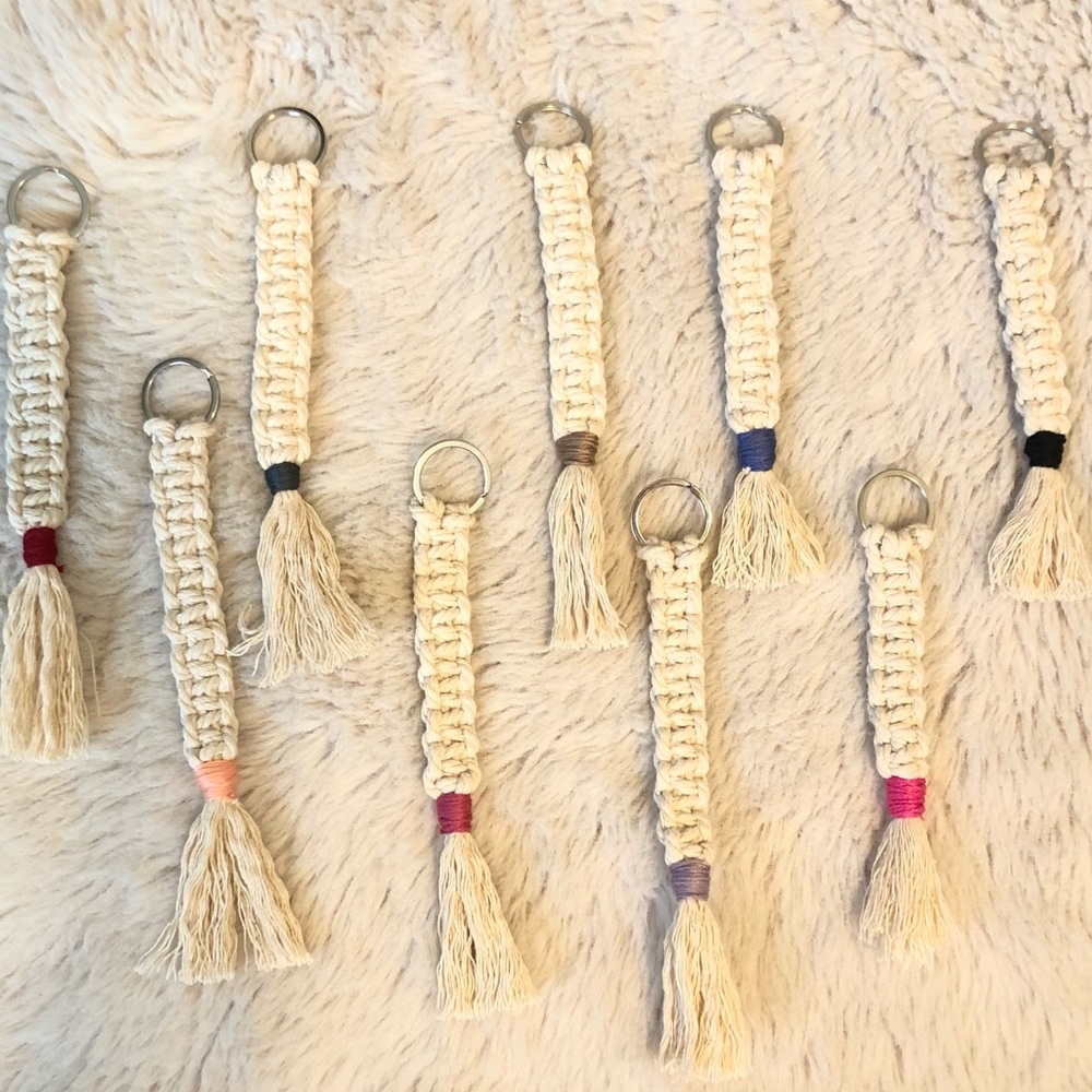 Handmade Boho Macrame Tassel Keychains! - Picture 1 of 8